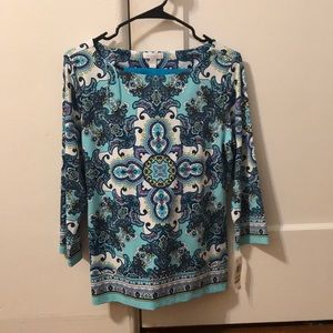 Size medium charter club half sleeve blouse. Brand new.